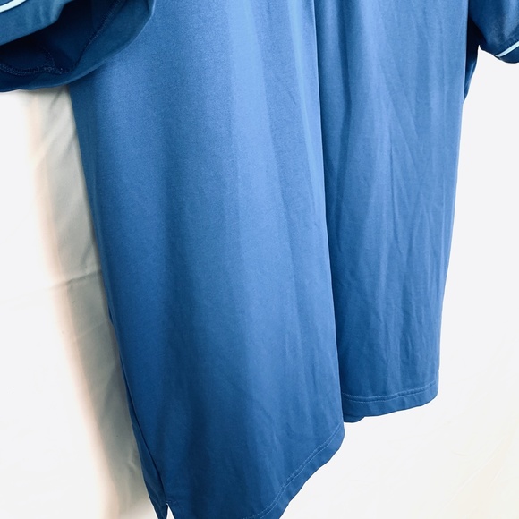 ADIDAS Blue GOLF Short Sleeve Polo Shirt Knit sz L - Picture 3 of 12